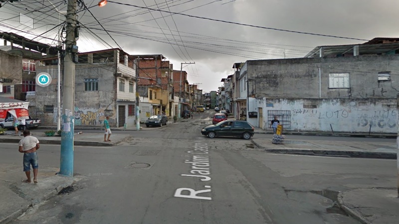 Policial chegou ao local para atender ocorrência, mas morreu atingido por disparo de arma de fogo. Foto: Reprodução/Google Street View
