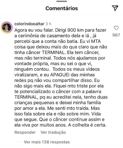 print comentário