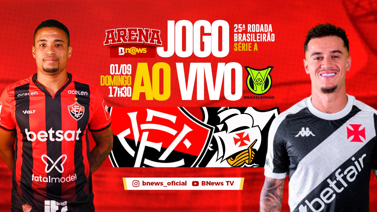 Jogo entre Vitória x Vasco será transmitido pela BNewsTV
