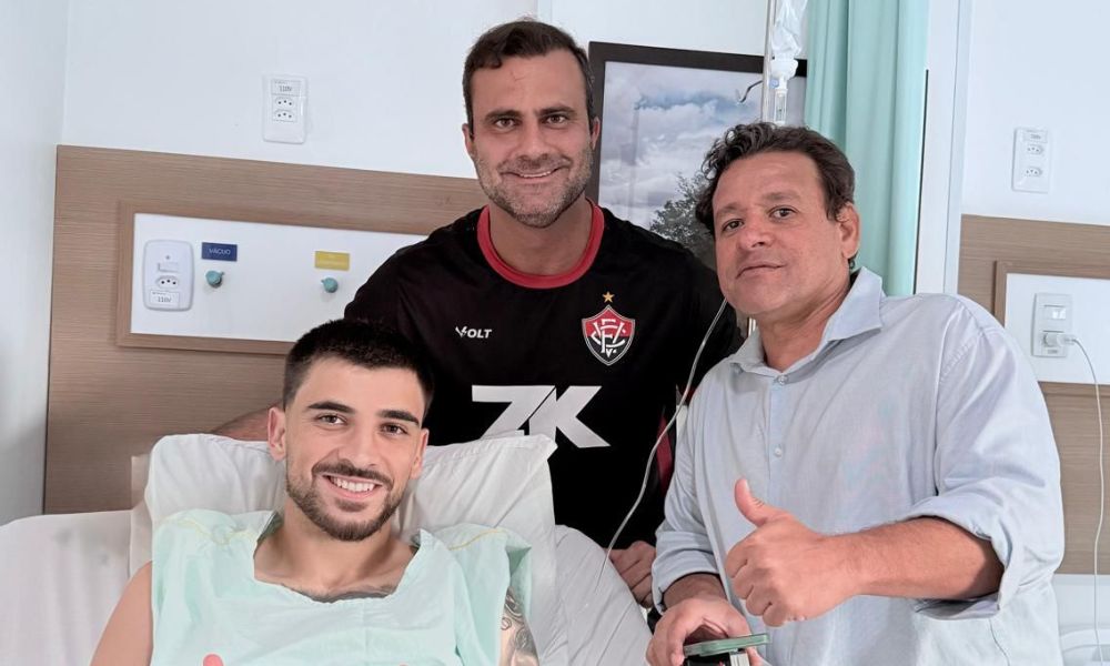 Foto do jogador no hospital