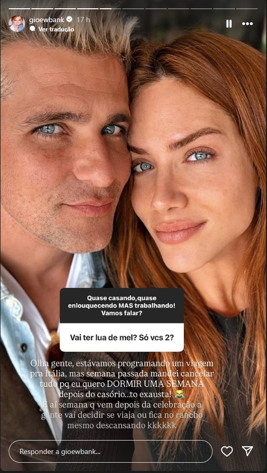 Bruno Gagliasso e Giovanna Ewbank — Foto: Reprodução/Instagram