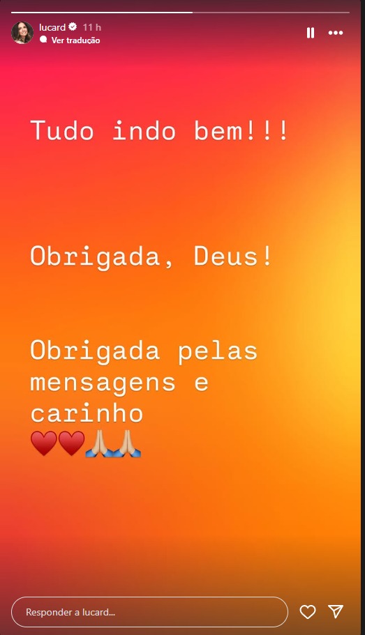 Reprodução Stories Instagram