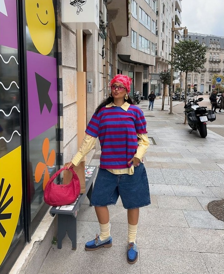 Look com sapato náutico