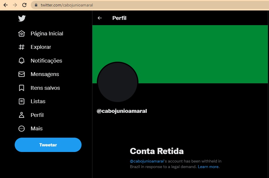 Cabo Junio Amaral Twitter
