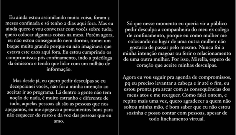desabafo Sthe matos