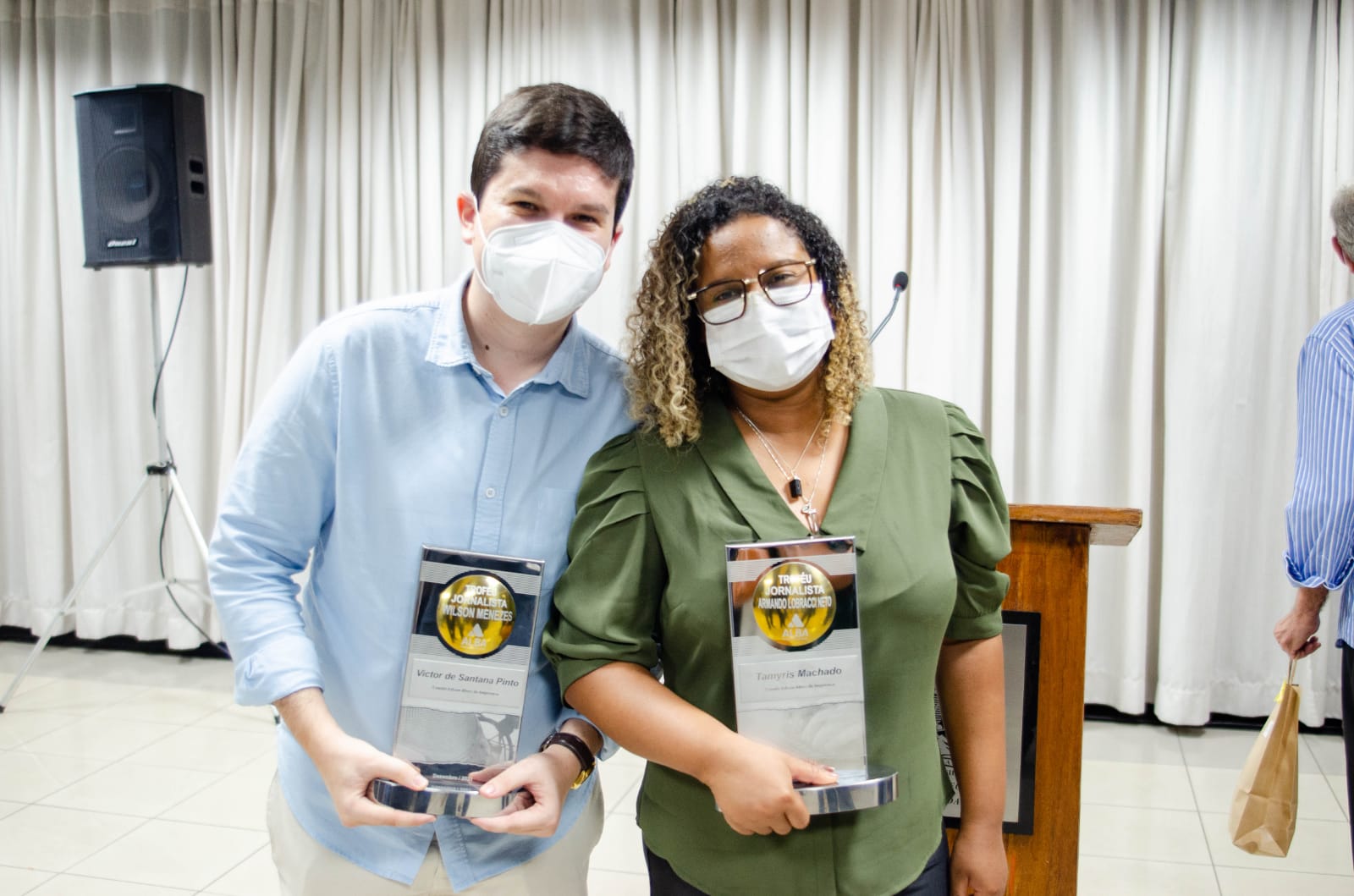 Editores do BNews, Victor Pinto e Tamirys Machado