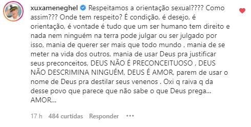Comentário de Xuxa Meneghel repercute nas redes