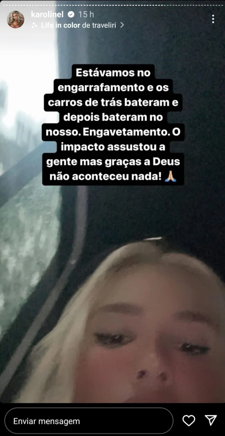 Karoline acidente