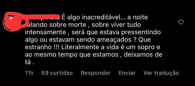 Comentário Instagram