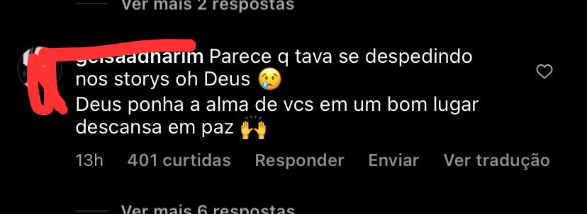Comentário Instagram