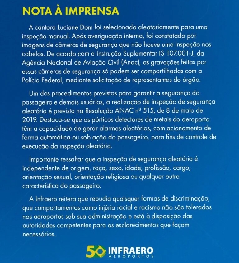 nota a imprensa