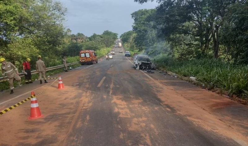 Acidente em rodovia do estado goiano 