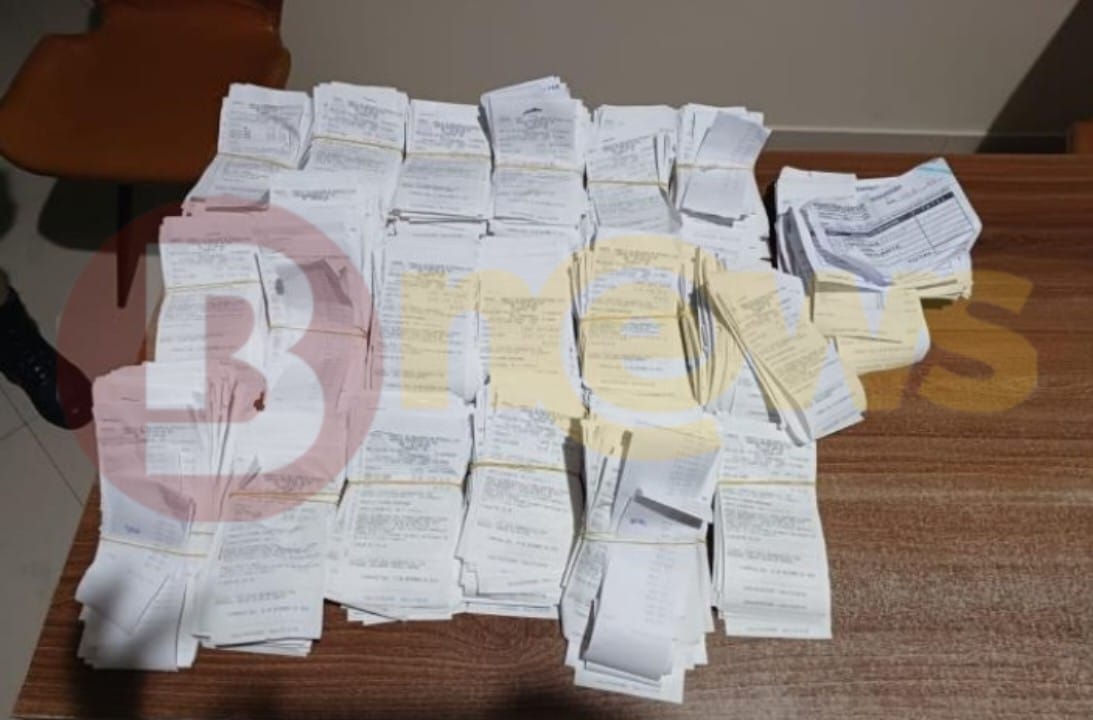 Montante de notas apreendidas pelo MP Eleitoral (Foto: BNews)