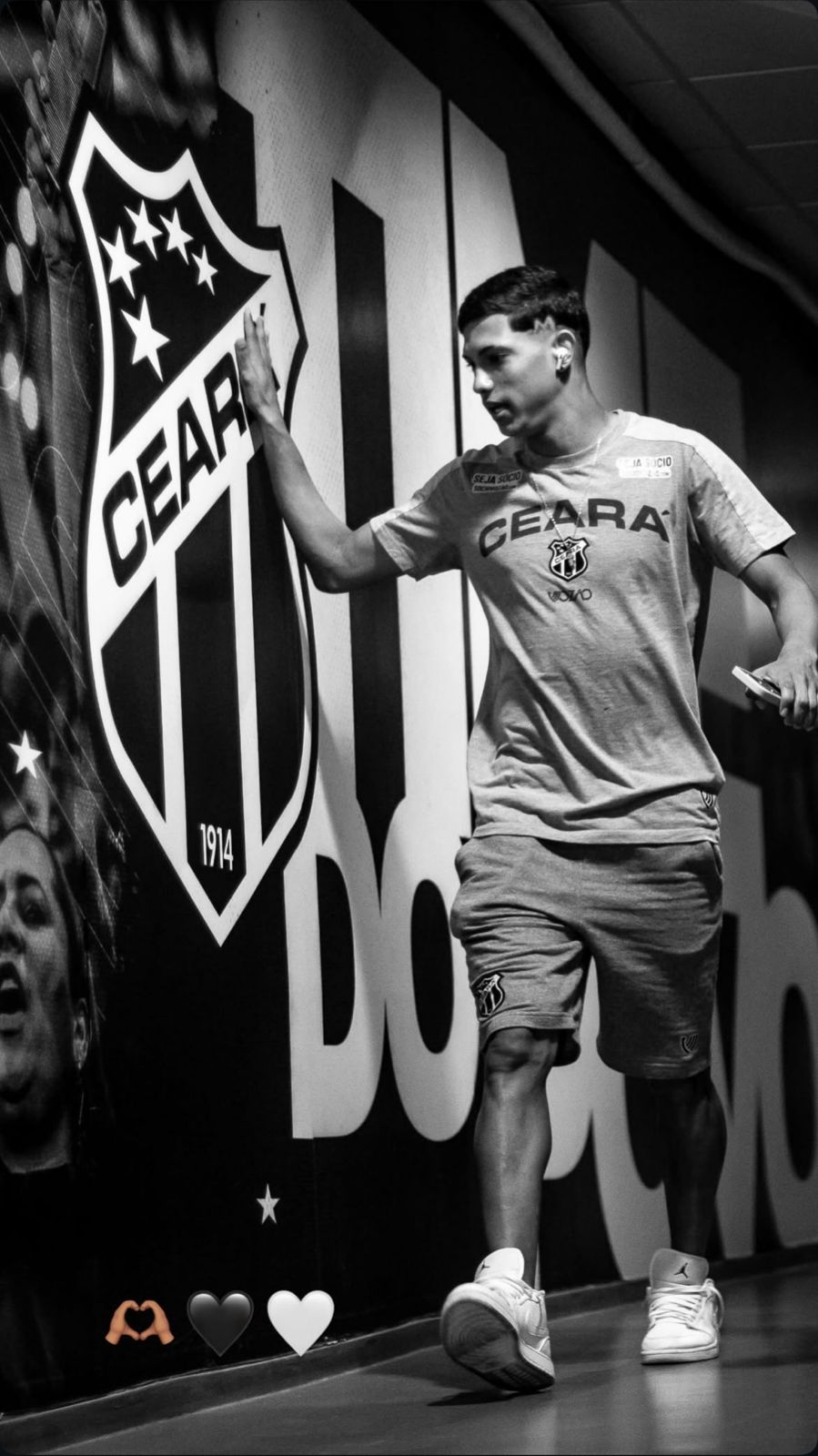 Erick Pulga postou foto em tom de despedida do Ceará, nos stories do seu Instagram