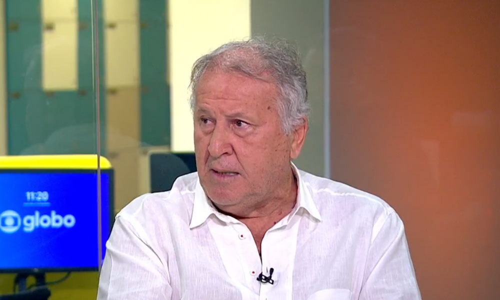 Zico durante a participação no Redação SporTV