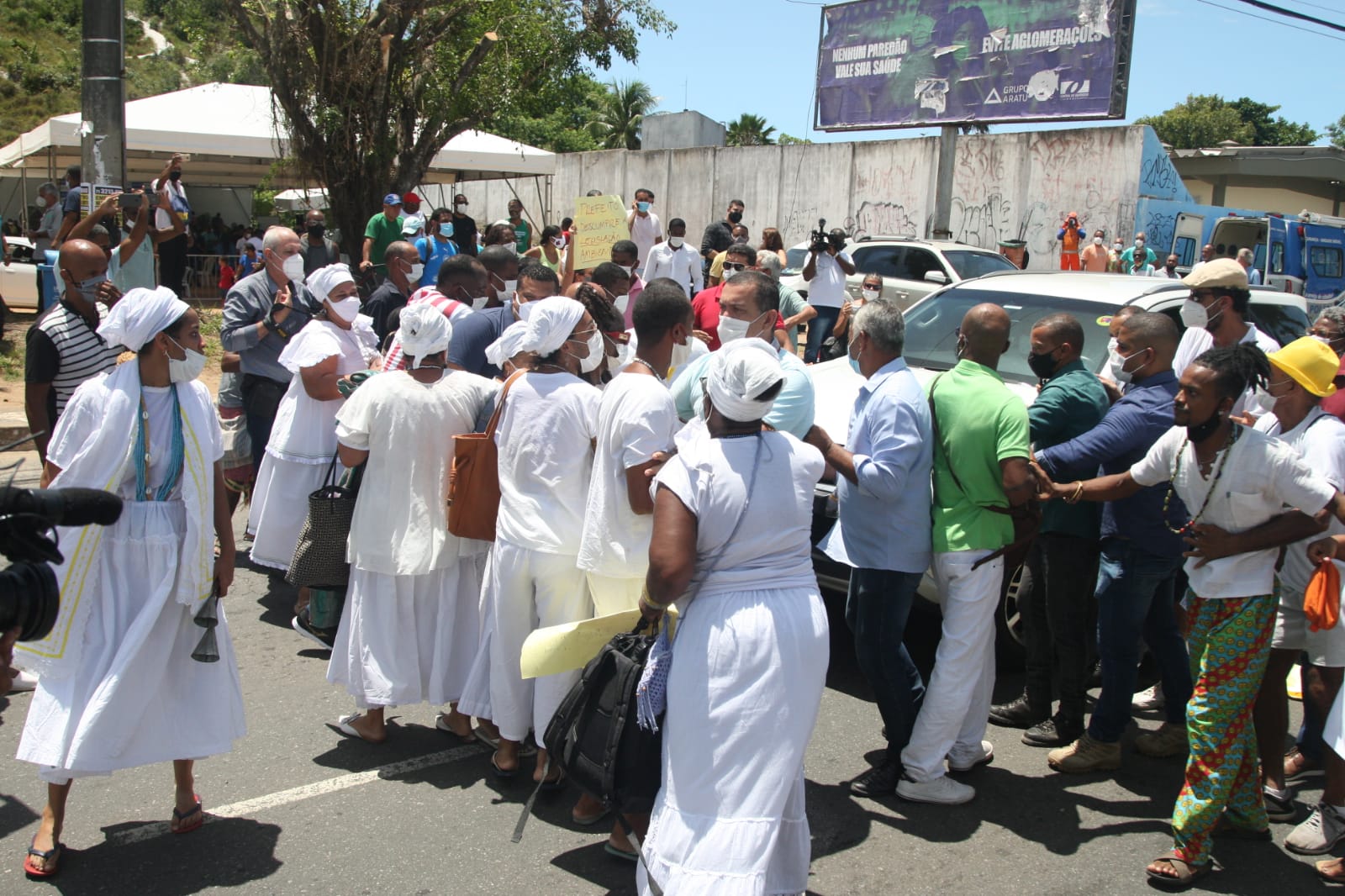 Protesto em Itapuã