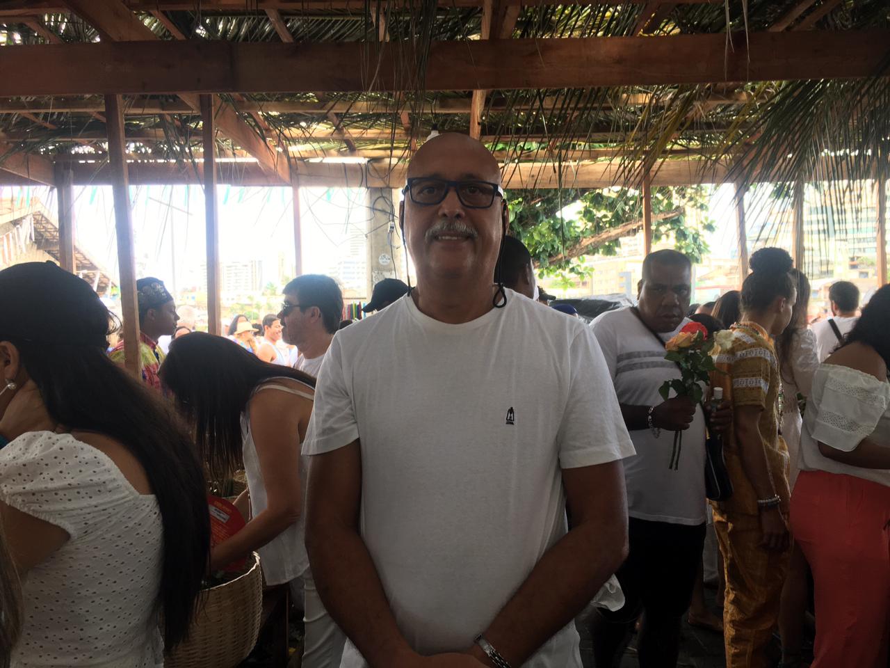 Mário Venâncio comentou o sentimento de ‘retorno à vida’ com a celebração da mãe das águas. Foto: Milena Ribeiro/BNews