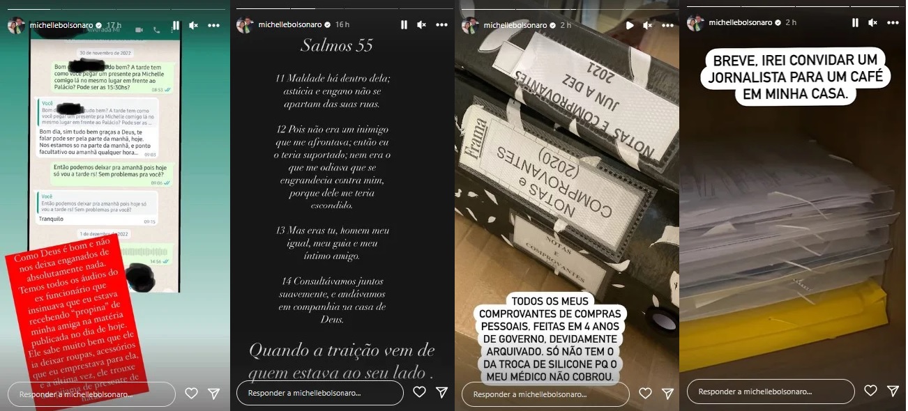 Michele Bolsonaro no Instagram