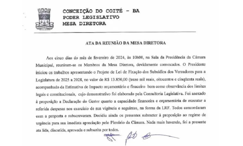 A proposta foi feita no começo do mês de fevereiro e tramita em caráter de urgência