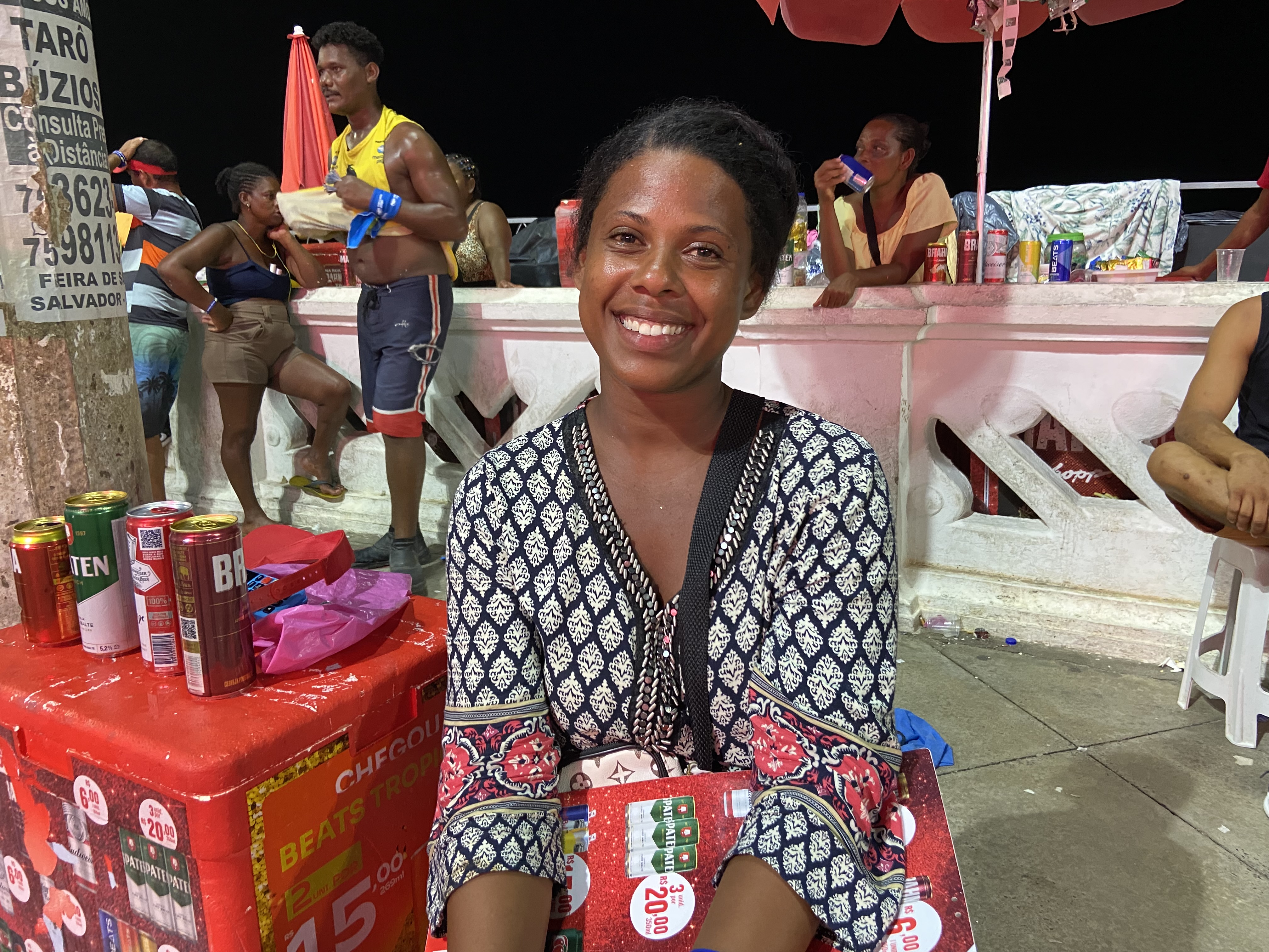 Raiane é uma das ambulantes que trabalhou no circuito Barra/Ondina. Marco Dias/BNews