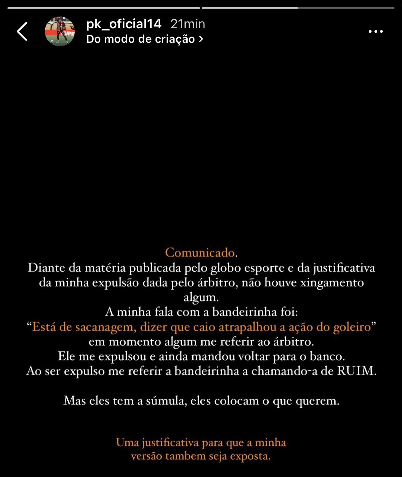 Reprodução/Instagram @pk_oficial14
