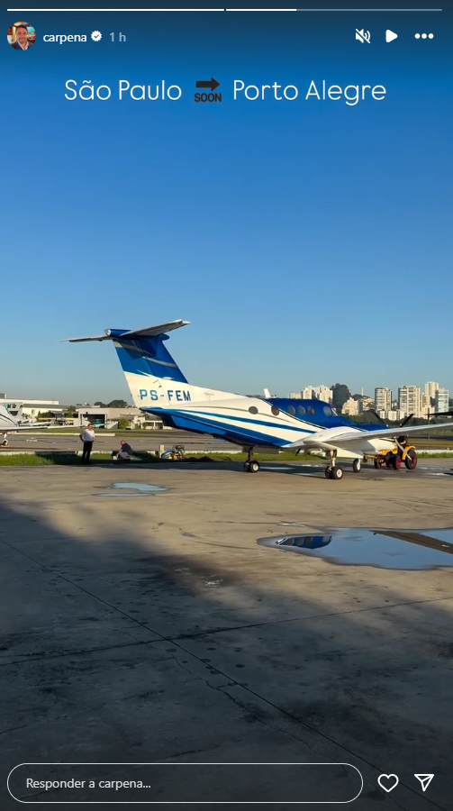 Avião que caiu