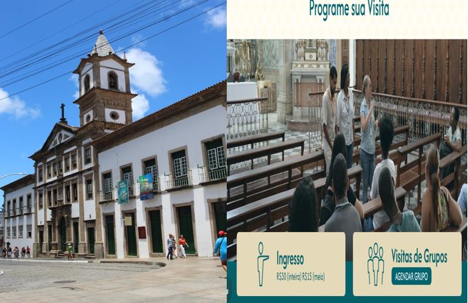 Taxa de visitação da Igreja da Misericórdia/Foto: Deivid Santana/BNews