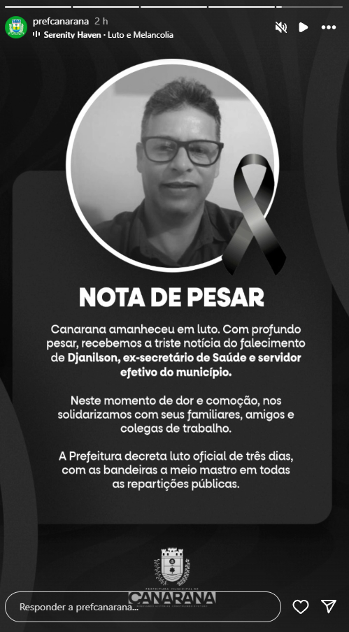 nota de pesar