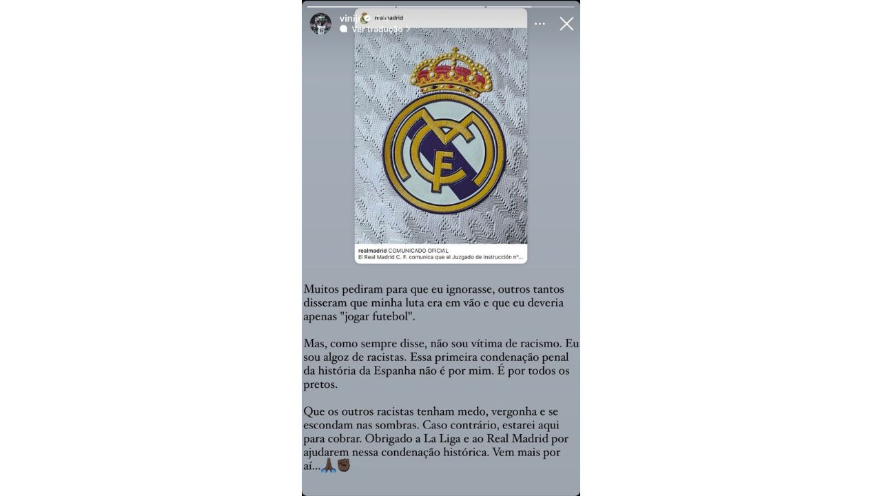 Reprodução/Instagram/Vini Jr