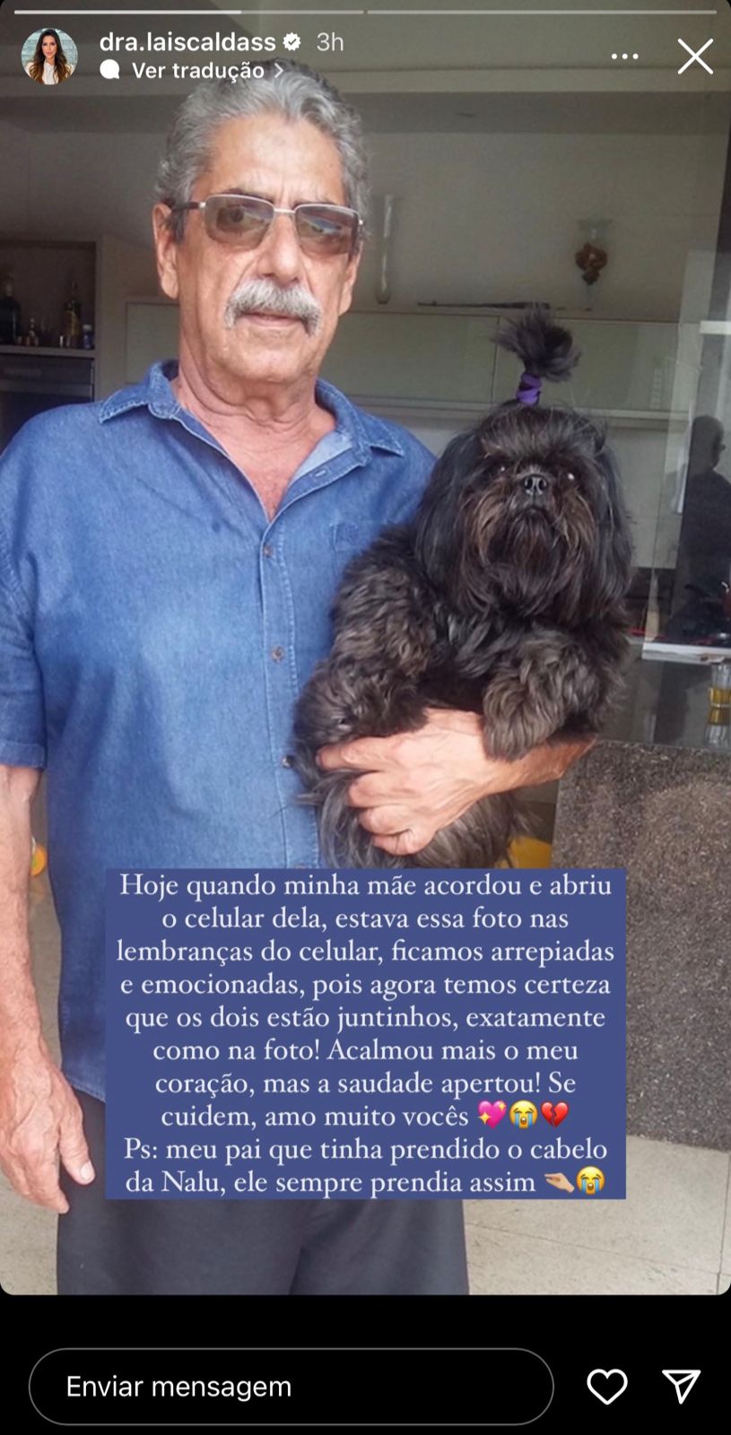 Ex-BBB lamenta morte repentina de cadela