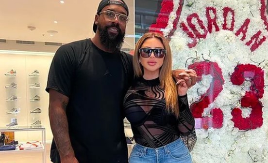  Marcus Jordan, com a ex-esposa de Scottie Pippen, Larsa Pippen