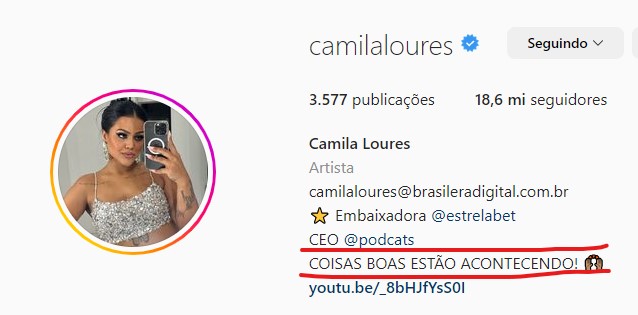 perfil camila loures