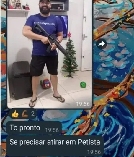 Foto enviada em grupo de Whatsapp