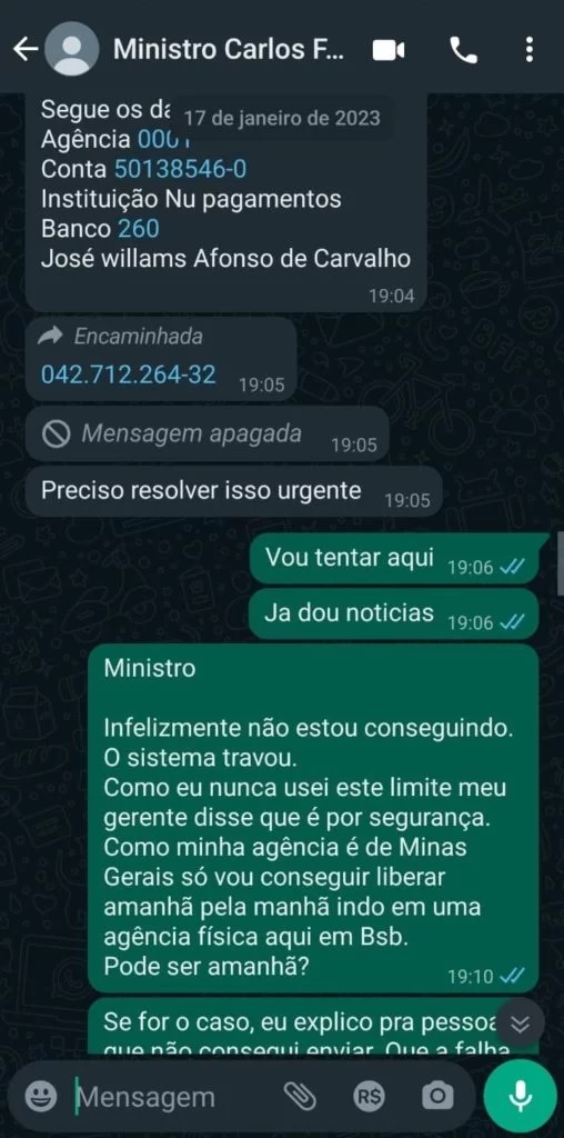 golpe ministerio