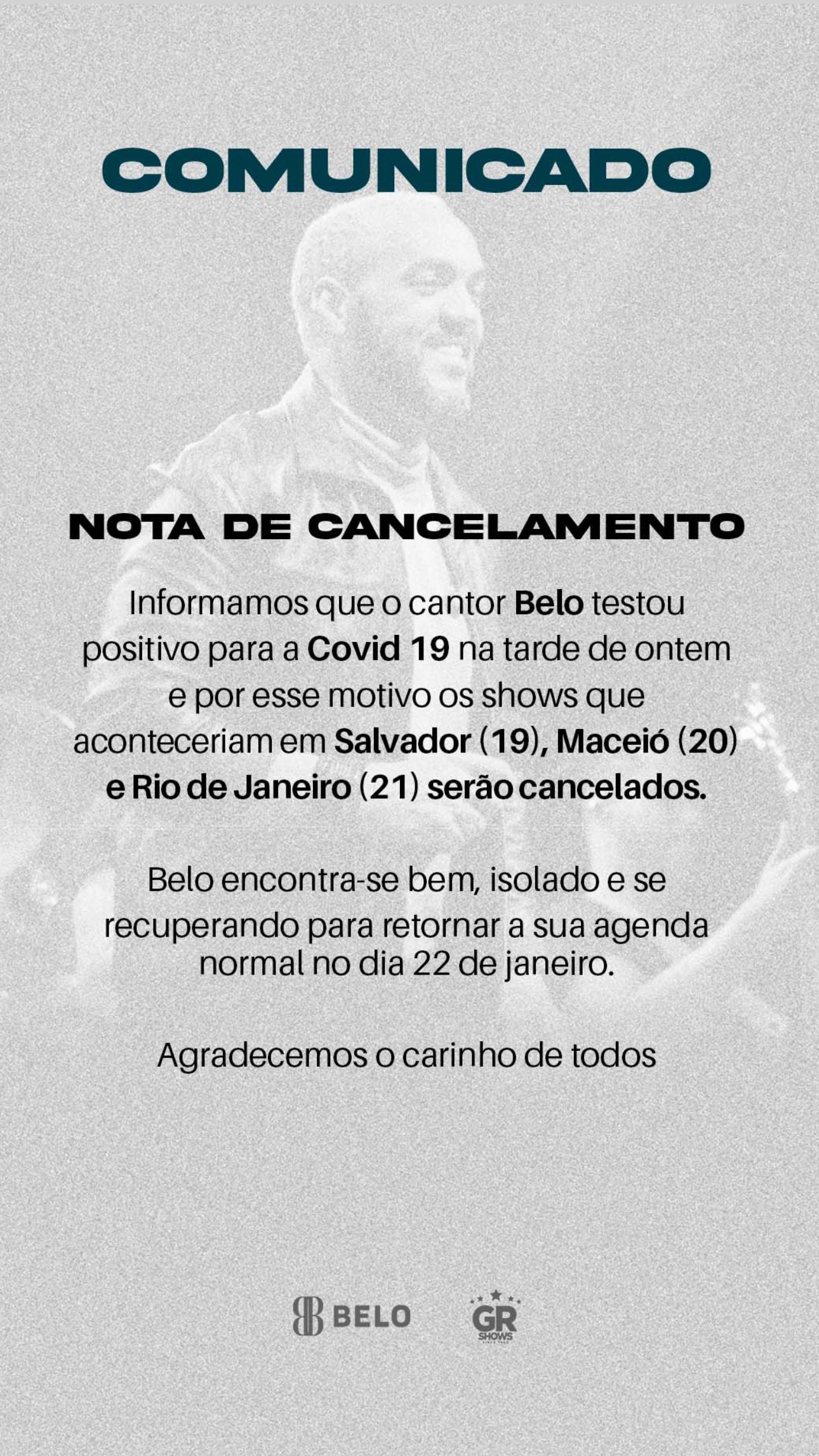Foto: Reprodução / Redes Sociais / Instagram / @belo