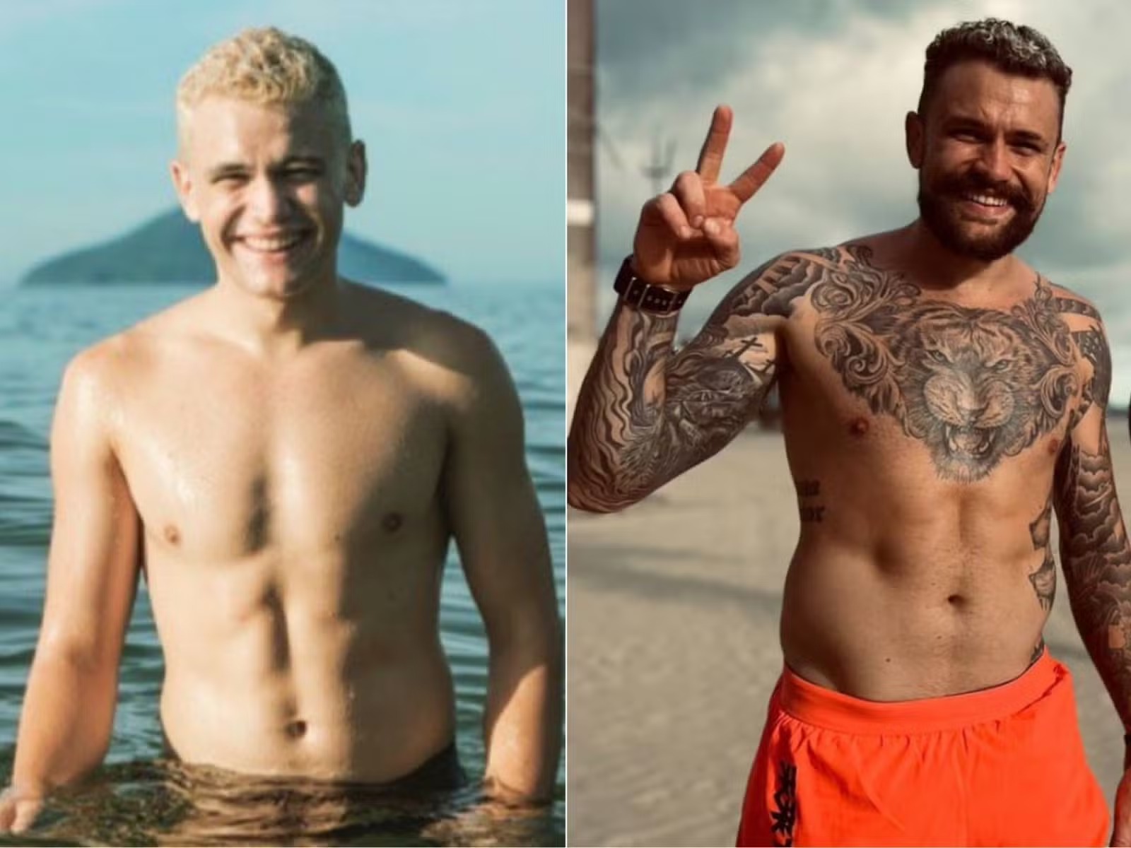 O atleta Vinicius Rodrigues chama atenção pelo número de tatuagens — Foto: Reprodução/Instagram