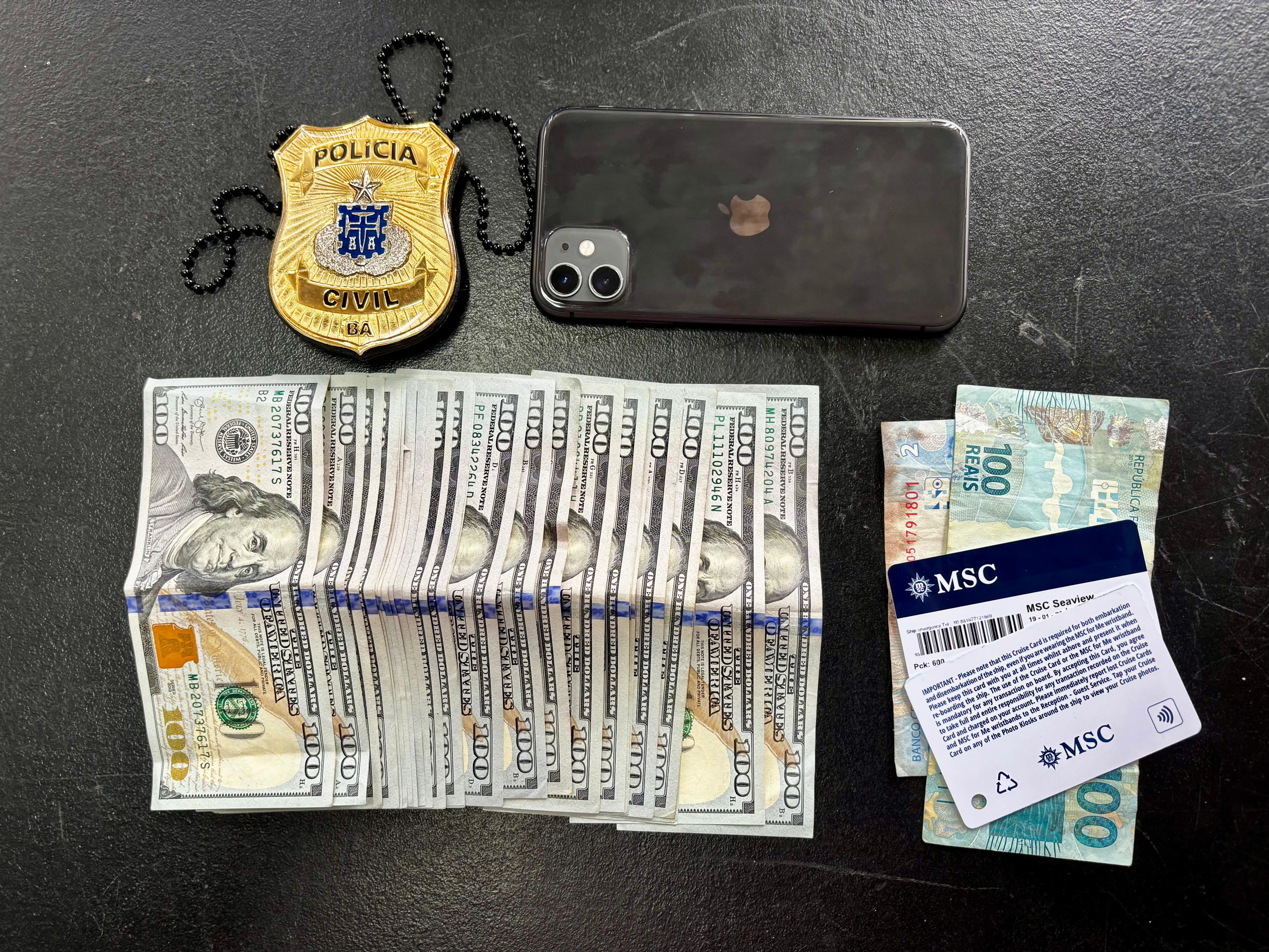 Itens apreendidos pela Polícia Civil