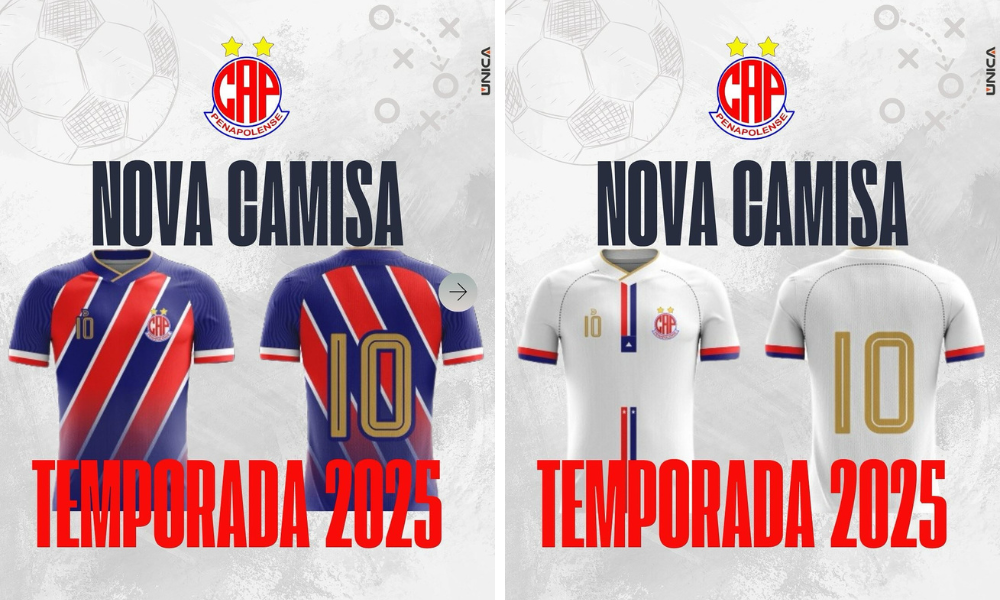 Novas camisas da Penapolense para 2025