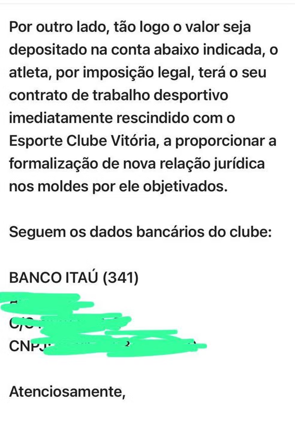 E-mail de Manoel Tanajura Neto sobre a multa de Lucas Esteves