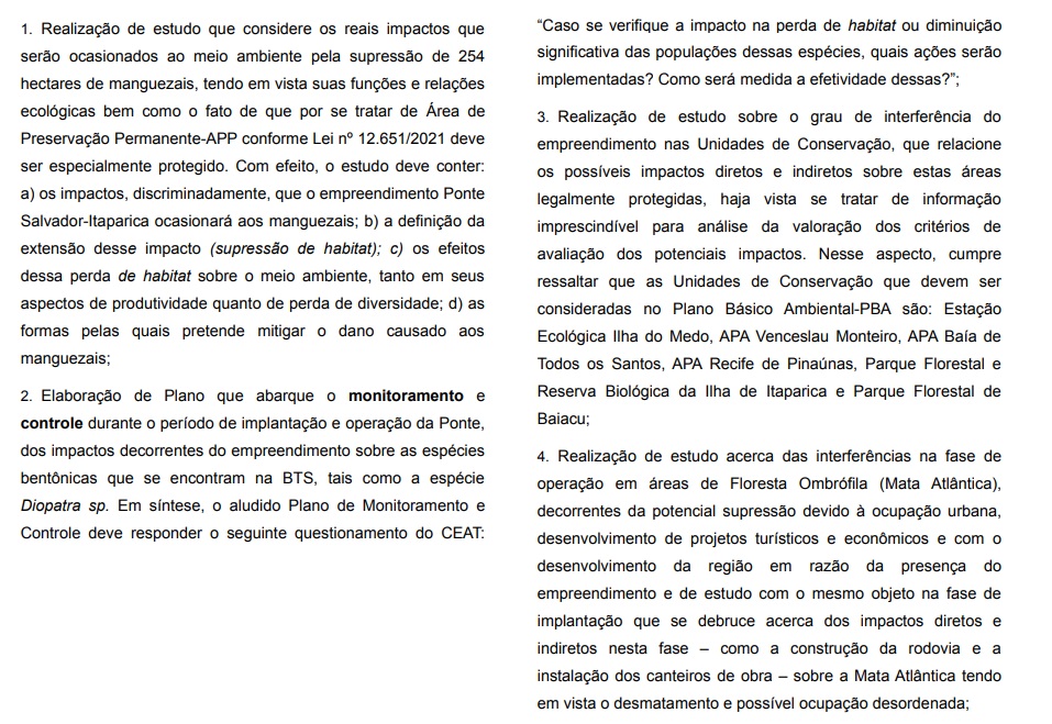 Recomendação do MP-BA ao Inema