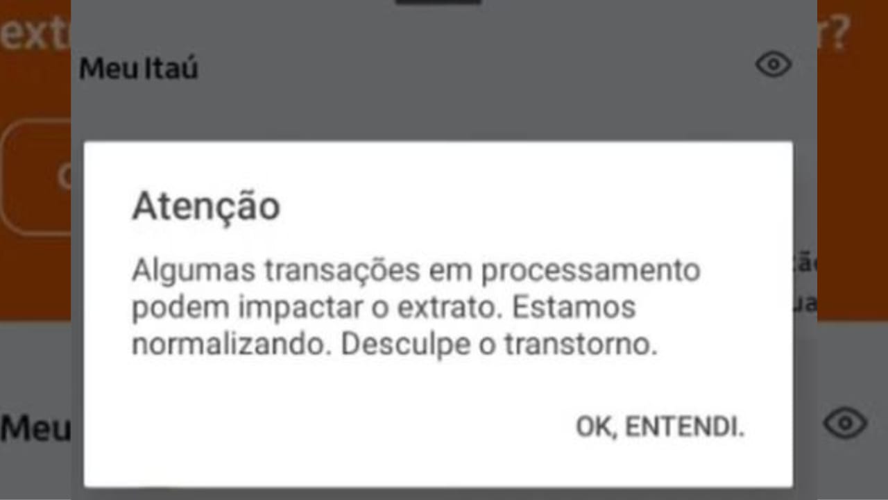 Print do aplicativo do banco