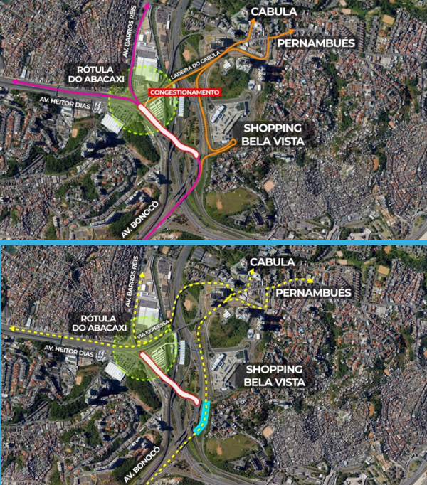 Bruno Reis anuncia novas intervenções viárias na Rótula do Abacaxi