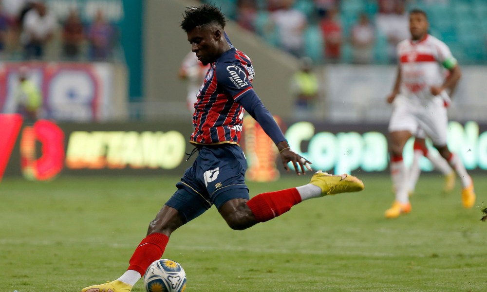 Chávez, em jogo contra o CRB, pela Copa do Nordeste 2023