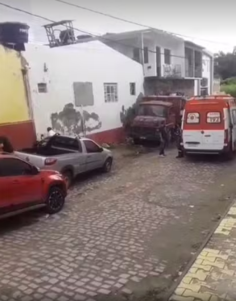 Local onde foi encontrado o corpo da vítima