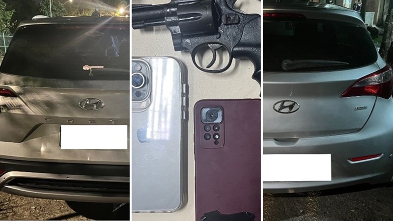 Operação de prisão e apreensão foi feita em cerca de uma hora. Foto: Montagem BNews//Divulgação/PM-BA