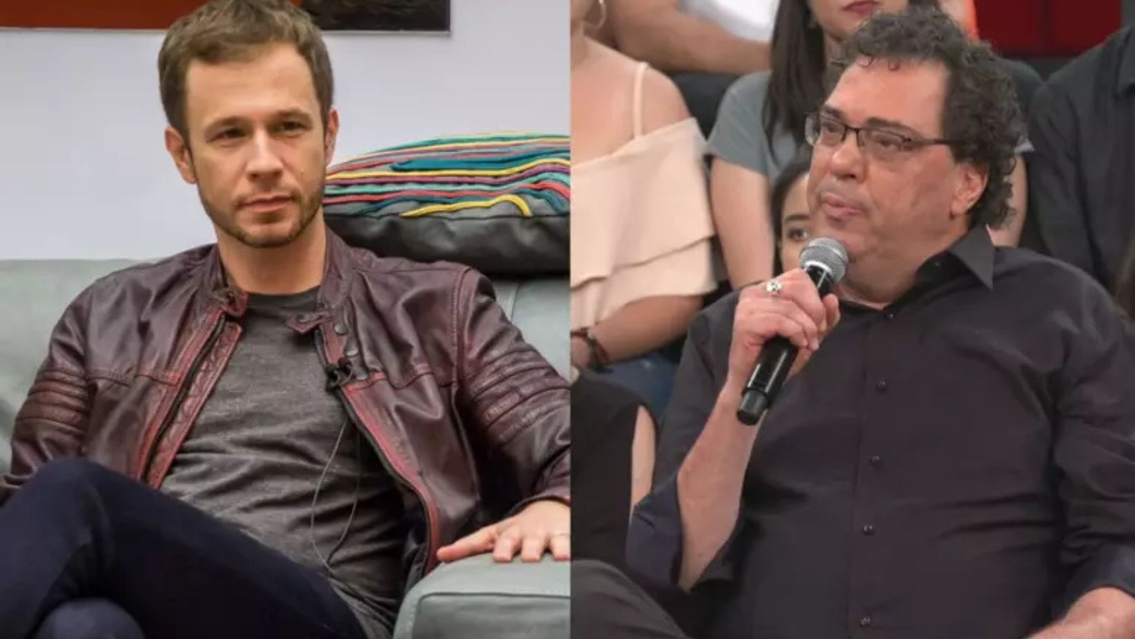 Tiago Leifert e Walter Casagrande