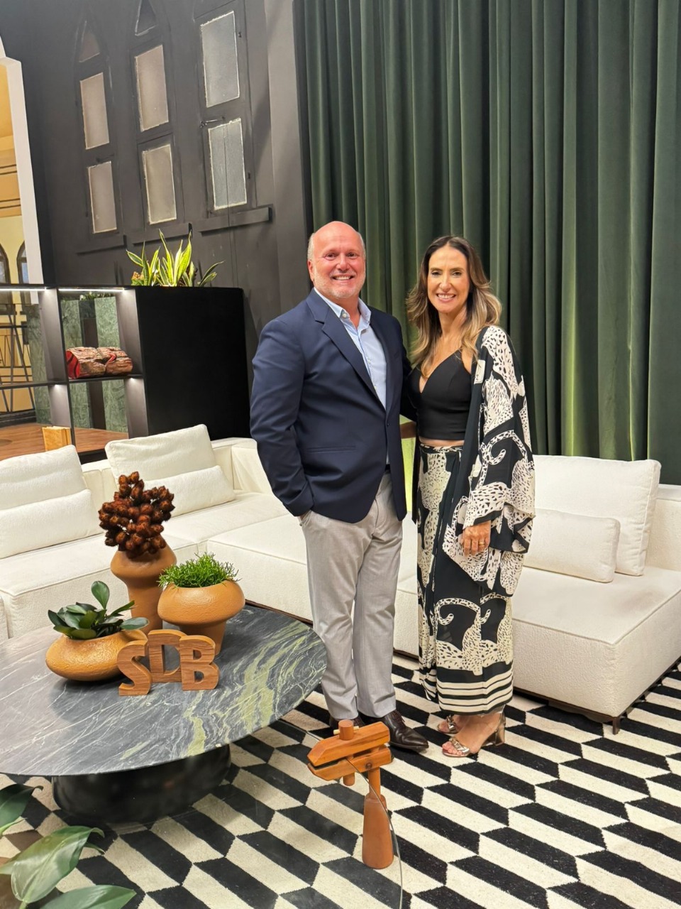 CEO do Shopping da Bahia, Ricardo Visco e Tatiana Melo