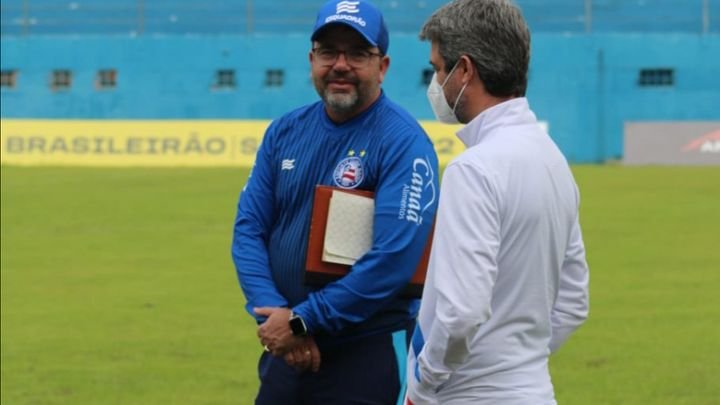 Enderson Moreira no comando do Bahia | Foto: Divulgação/EC Bahia