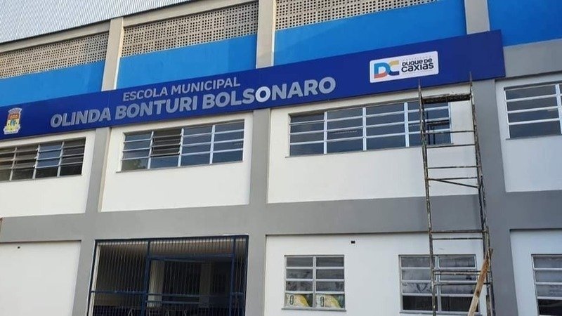 fachada da escola municipal