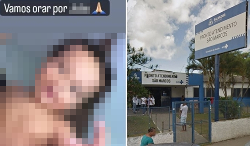 A criança, de 1 ano e 3 meses, está em coma induzido neste sábado (10). Foto: Leitor/BNews//Reprodução/Google Street View